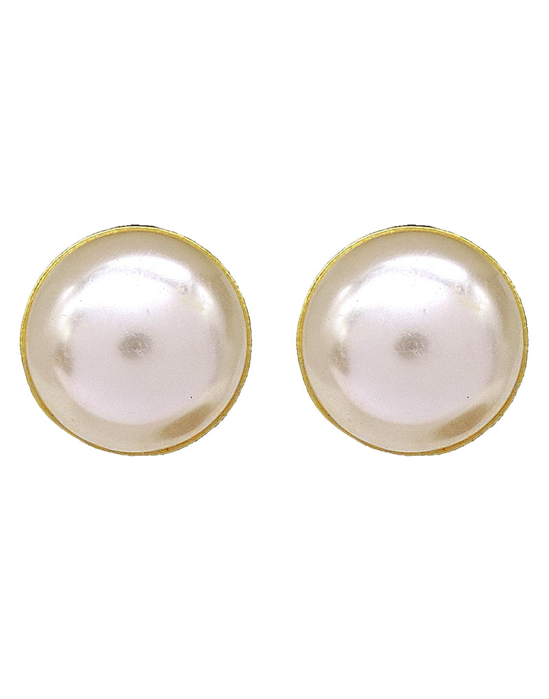 Pearl Earrings - Statement Earrings - Gold-Plated & Hypoallergenic - Made in India - Dubai Jewellery - Dori
