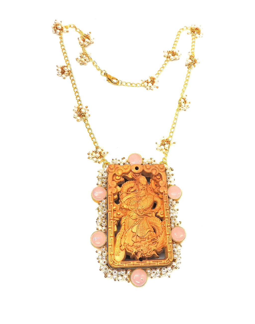 Heritage Pendant Necklace - Statement Necklaces - Gold-Plated & Hypoallergenic Jewellery - Made in India - Dubai Jewellery - Dori