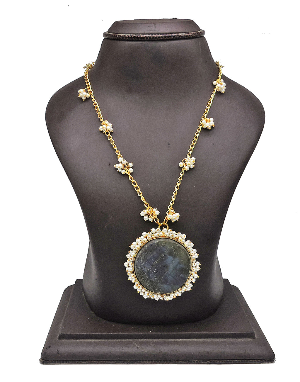 Bloom Pendant Necklace (Haathipada) - Statement Necklaces - Gold-Plated & Hypoallergenic Jewellery - Made in India - Dubai Jewellery - Dori