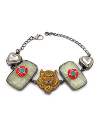 Gold Jaguar Necklace - Statement Necklaces - Gold-Plated & Hypoallergenic Jewellery - Made in India - Dubai Jewellery - Dori