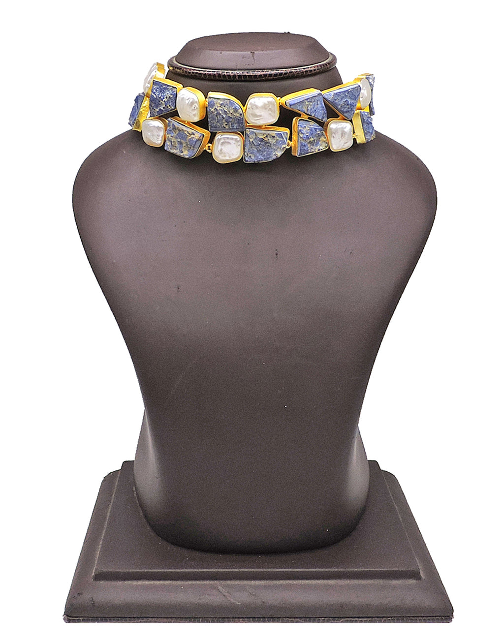 Bhatti & Baroque Pearl Choker - Statement Necklaces - Gold-Plated & Hypoallergenic Jewellery - Made in India - Dubai Jewellery - Dori