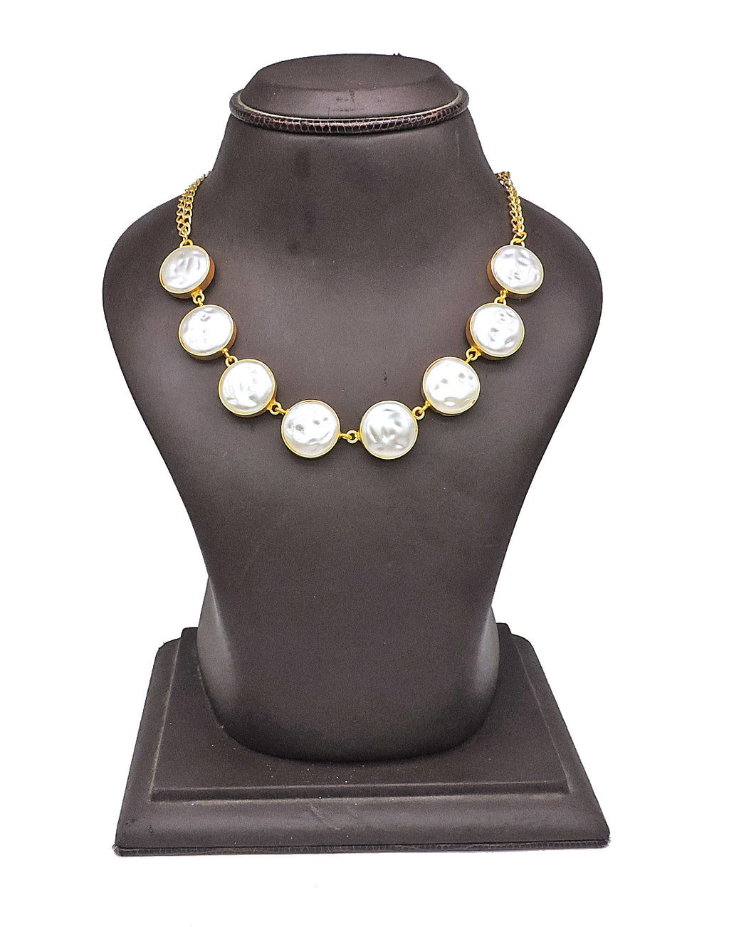 Baroque Pearl Necklace - Statement Necklaces - Gold-Plated & Hypoallergenic Jewellery - Made in India - Dubai Jewellery - Dori