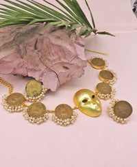 Maskara Necklace - Statement Necklaces - Gold-Plated & Hypoallergenic Jewellery - Made in India - Dubai Jewellery - Dori