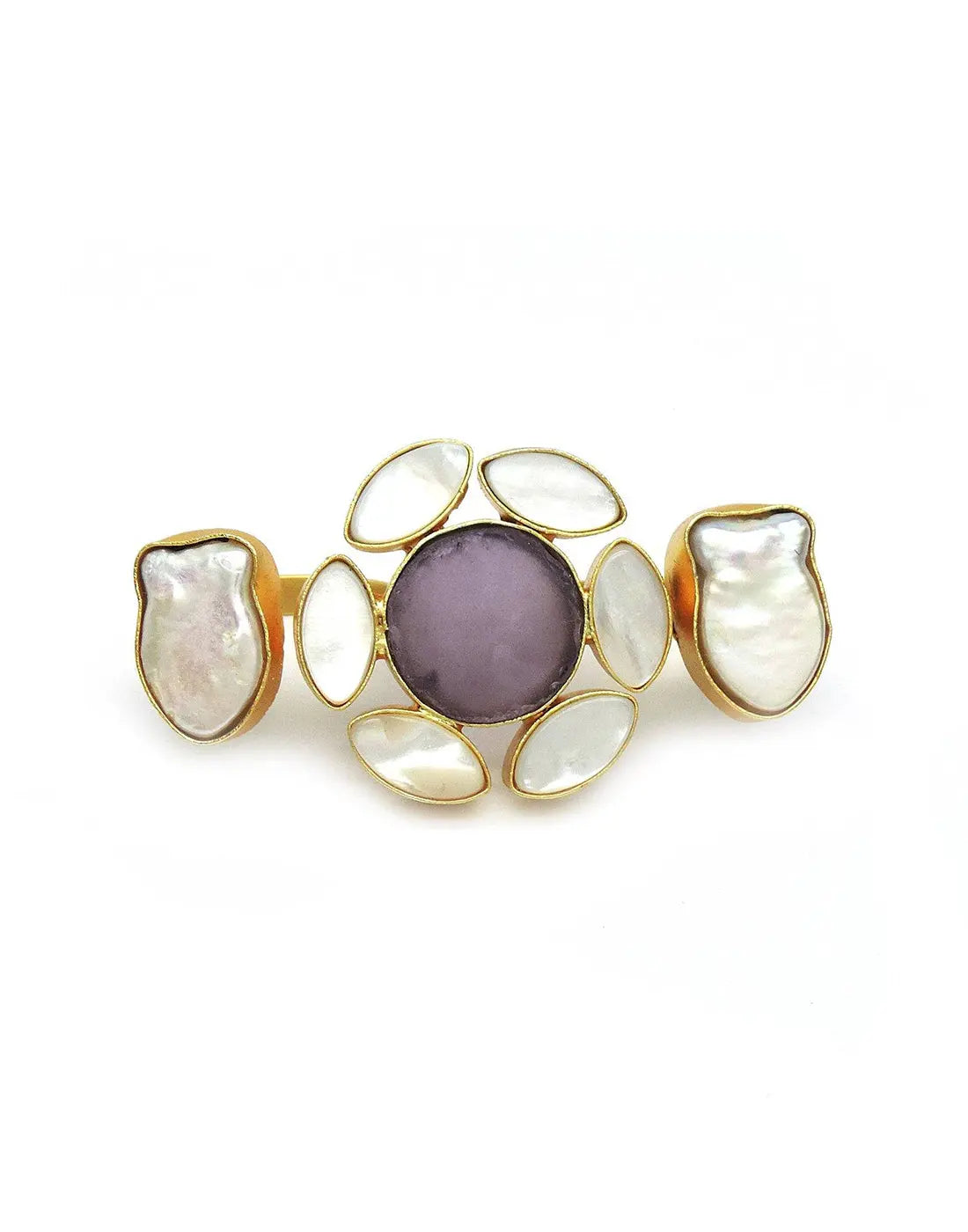 Amethyst Shine Ring- Handcrafted Jewellery from Dori