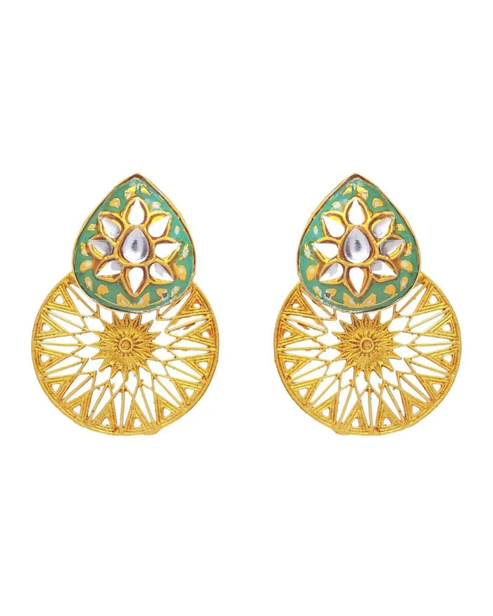 Arfa Earrings (Forest)- Handcrafted Jewellery from Dori