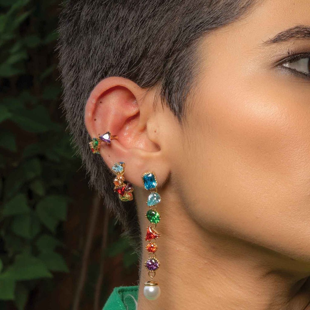 Vintage Inspired Ear Cuff - Statement Earrings - Gold-Plated & Hypoallergenic Jewellery - Made in India - Dubai Jewellery - Dori