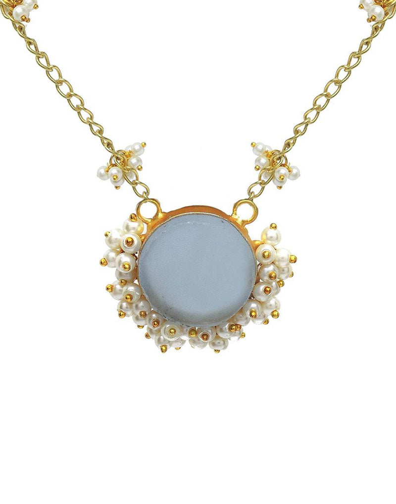 Blue Onyx Tiara Necklace