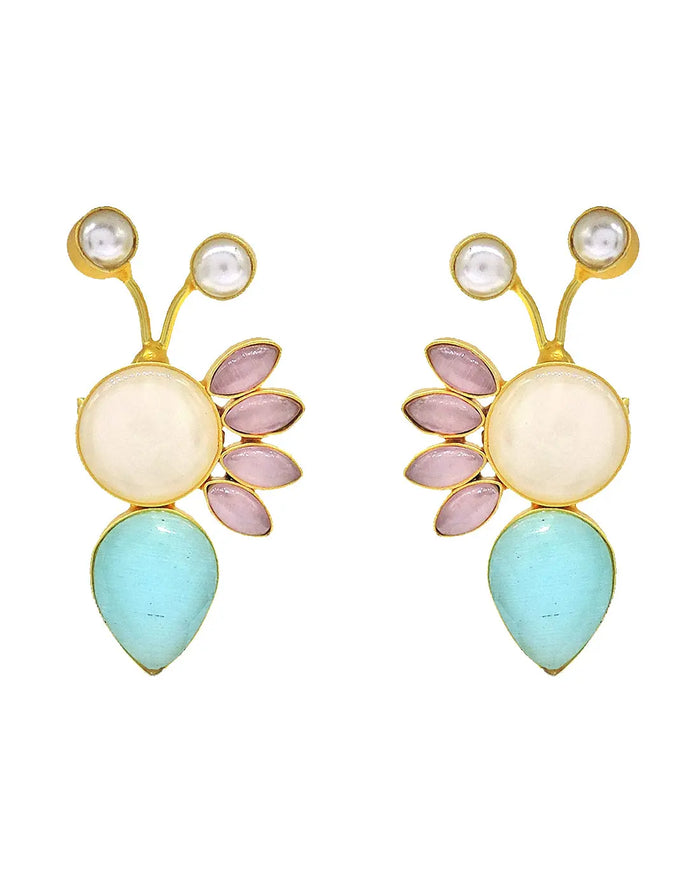 Casper Earrings - Statement Earrings - Gold-Plated & Hypoallergenic - Made in India - Dubai Jewellery - Dori
