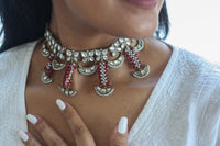 Chandra-Varsha Choker (Ruby Tassels)from Dori