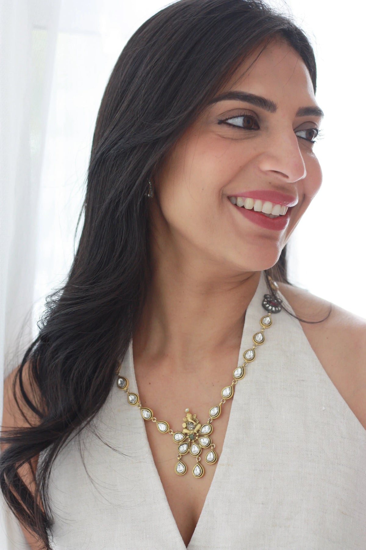 Classic Kundan Button Studsfrom Dori