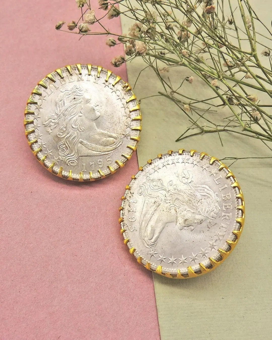 Coin Statement Studs