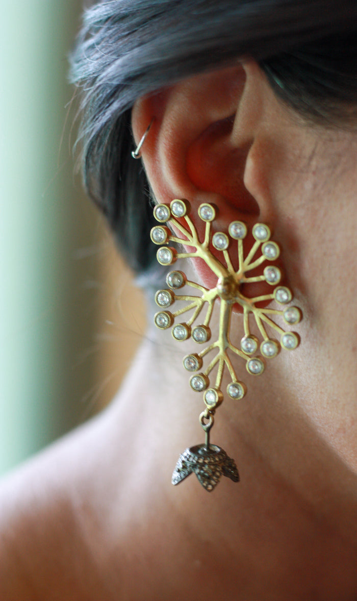 Sunehra Firework Jhumka Earrings
