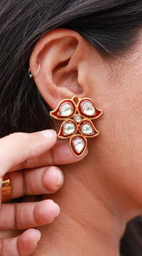 Rang Rasa Kundan Studs