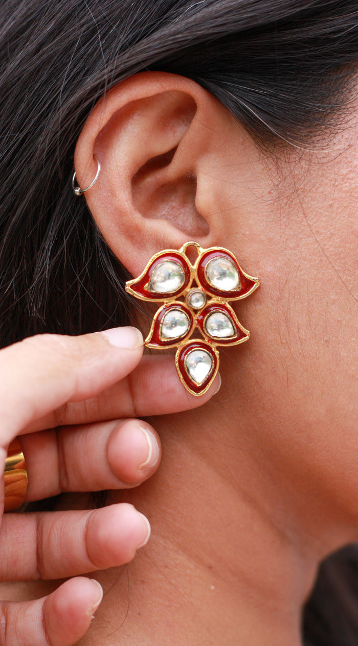 Rang Rasa Kundan Studs