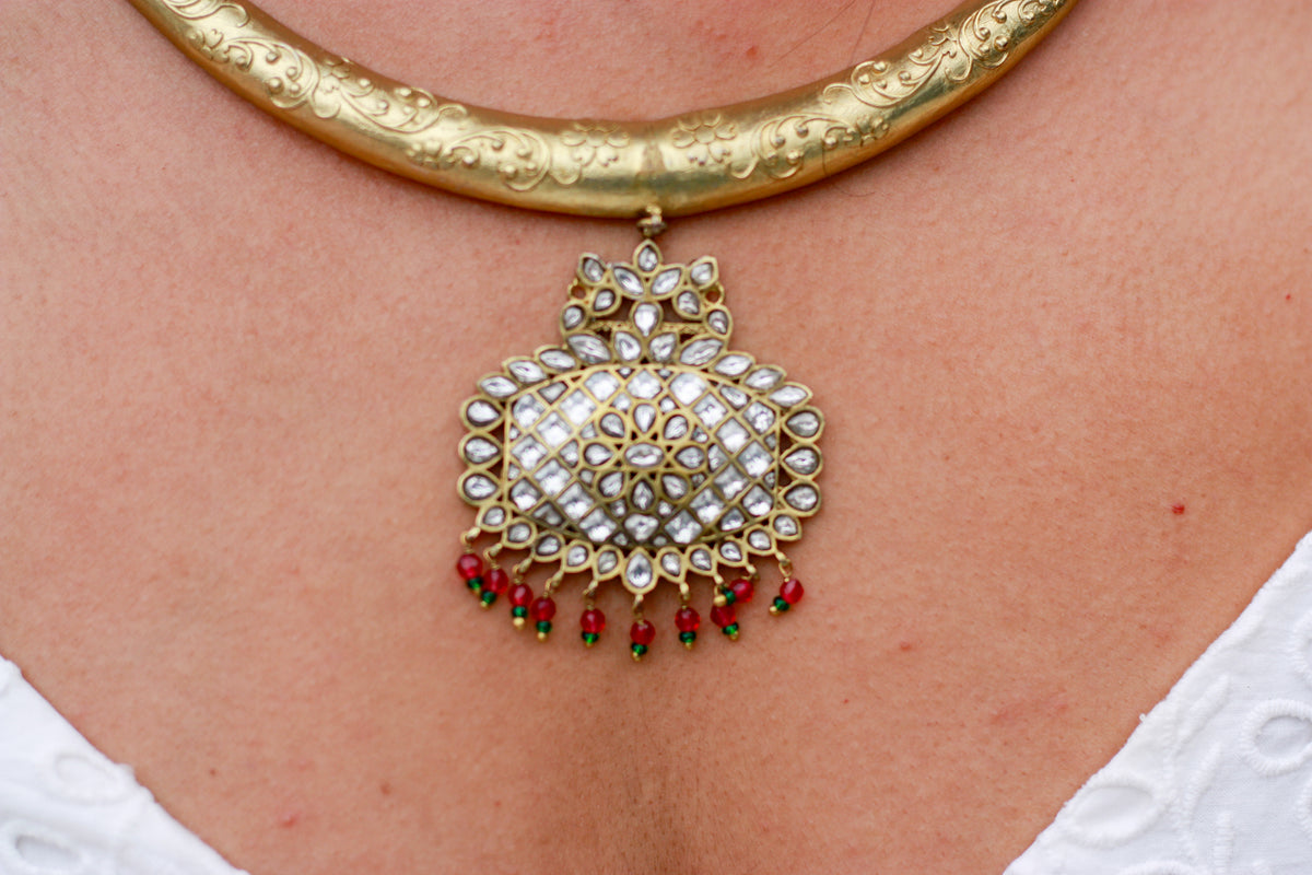 Noor Pearl Jadau Statement Necklace