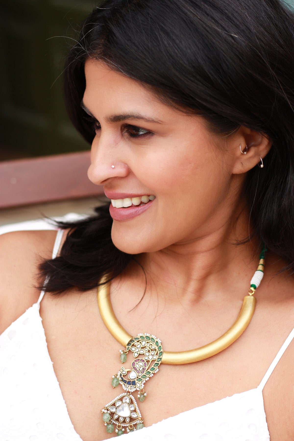Rajkumari Peacock Torque Necklace