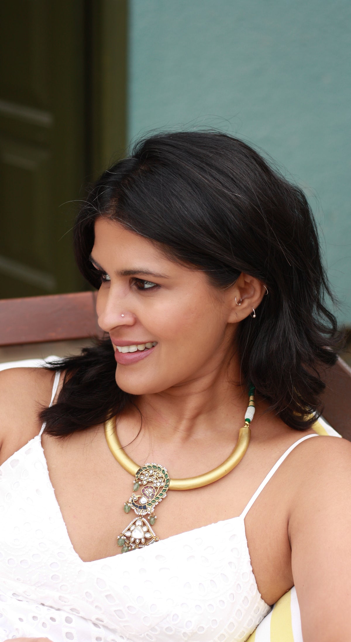 Rajkumari Peacock Torque Necklace