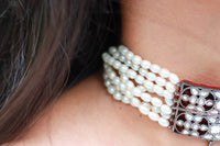 Zoya Pearl Fringe Choker