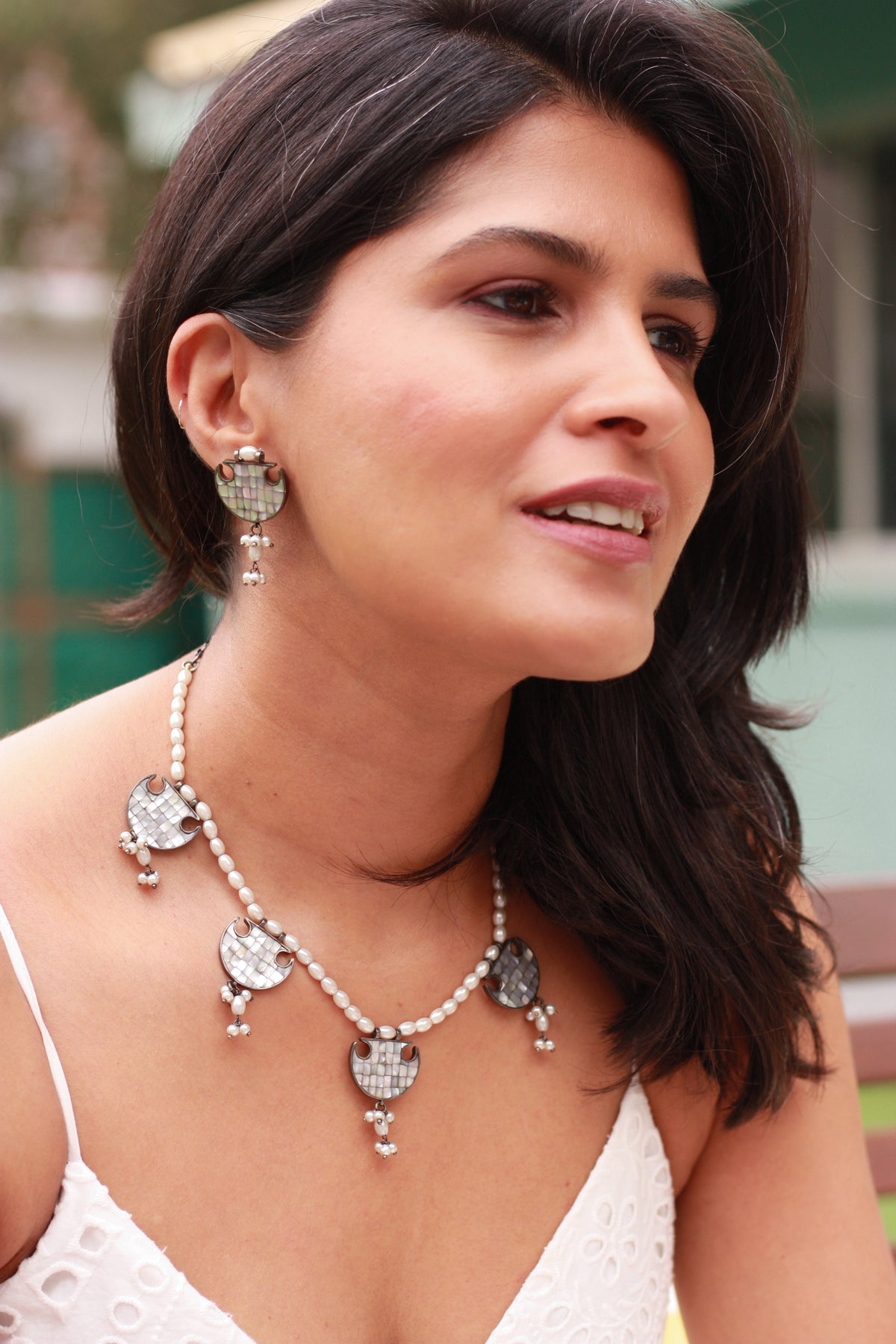 Chandrika Mother-of-Pearl Necklace