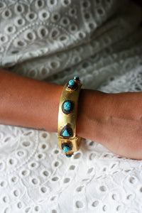 Neelam Turquoise Stone Cuff