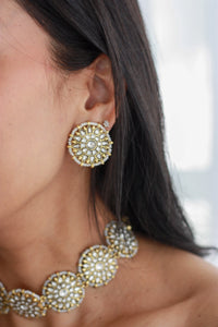 Pearl Dome Jhumka Earringsfrom Dori