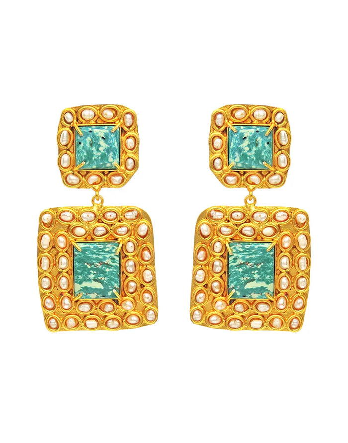 Yasmin Earrings (Ocean)- Handcrafted Jewellery from Dori