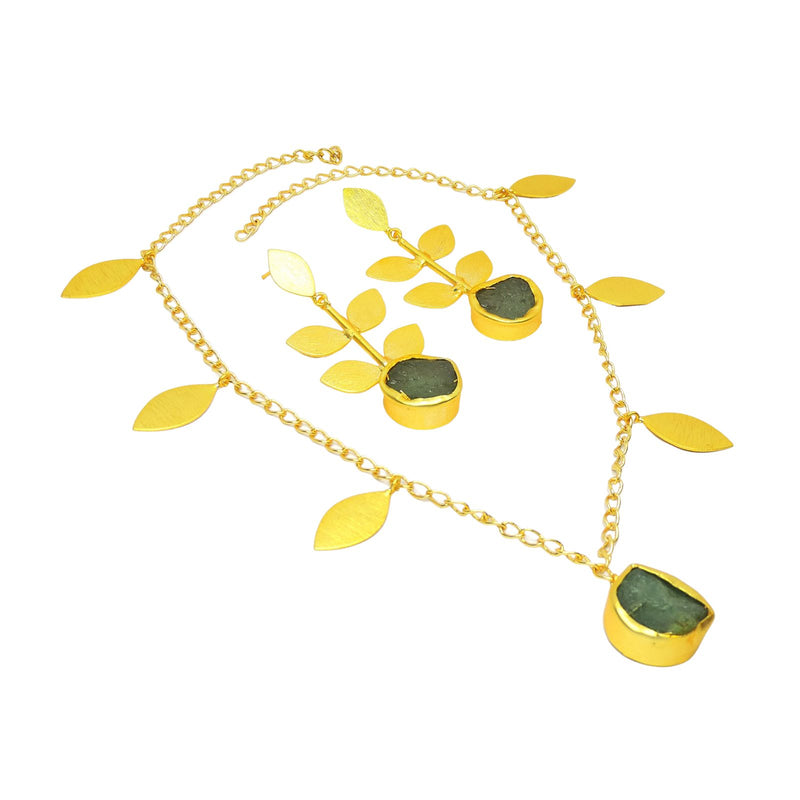 Eliana Necklace in Fluorite - Necklaces - Handcrafted Jewellery - Made in India - Dubai Jewellery, Fashion & Lifestyle - Dori