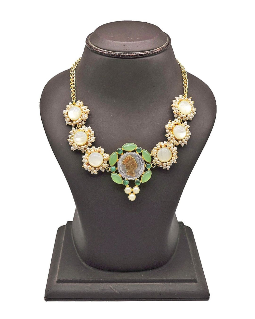 Oracle Gem Necklace in Forest - Necklaces - Handcrafted Jewellery - Made in India - Dubai Jewellery, Fashion & Lifestyle - Dori